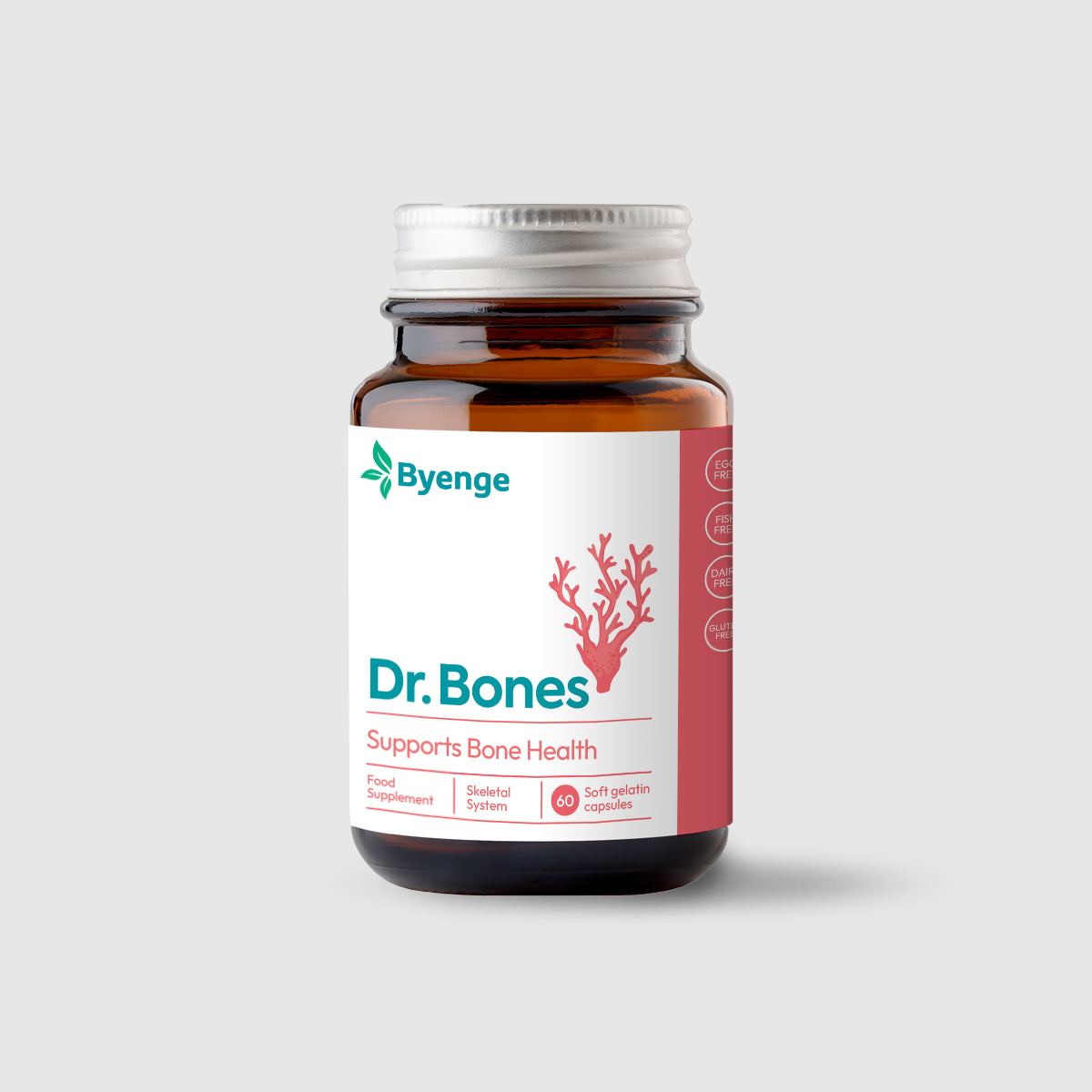 Byenge Dr.Bones strengthens your bones, accelerates recovery, and nourishes your skin, hair, and nails from within.