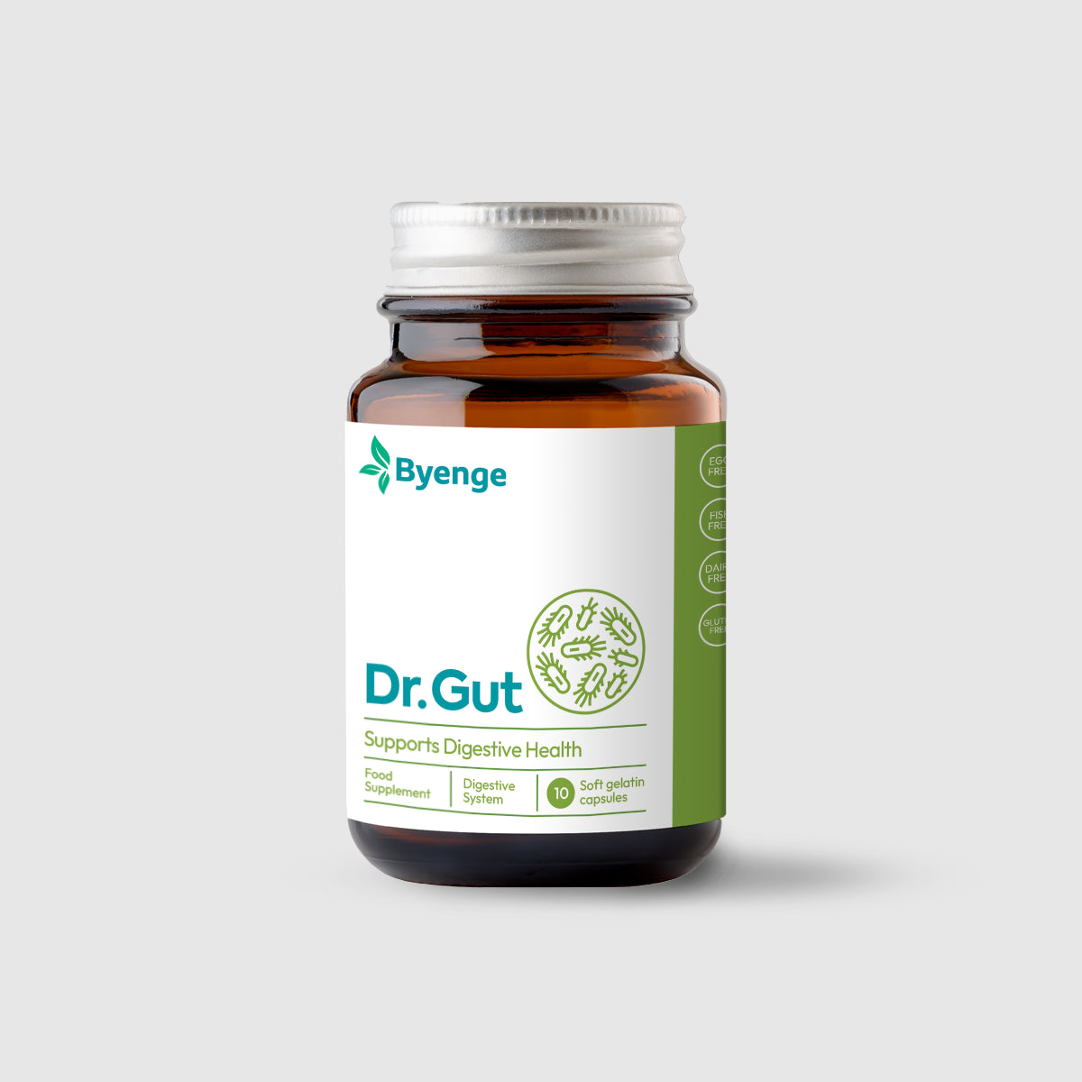 Byenge Dr.Gut supports your gut’s natural balance, enhances nutrient absorption, and helps you enjoy clearer skin, improved digestion, and a stronger immune system.