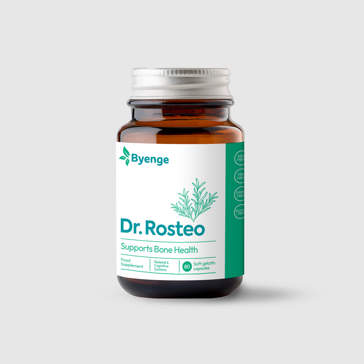 Byenge Dr.Rosteo naturally enhances bone health, reduces inflammation, and keeps you energized with the protective power of rosemary.