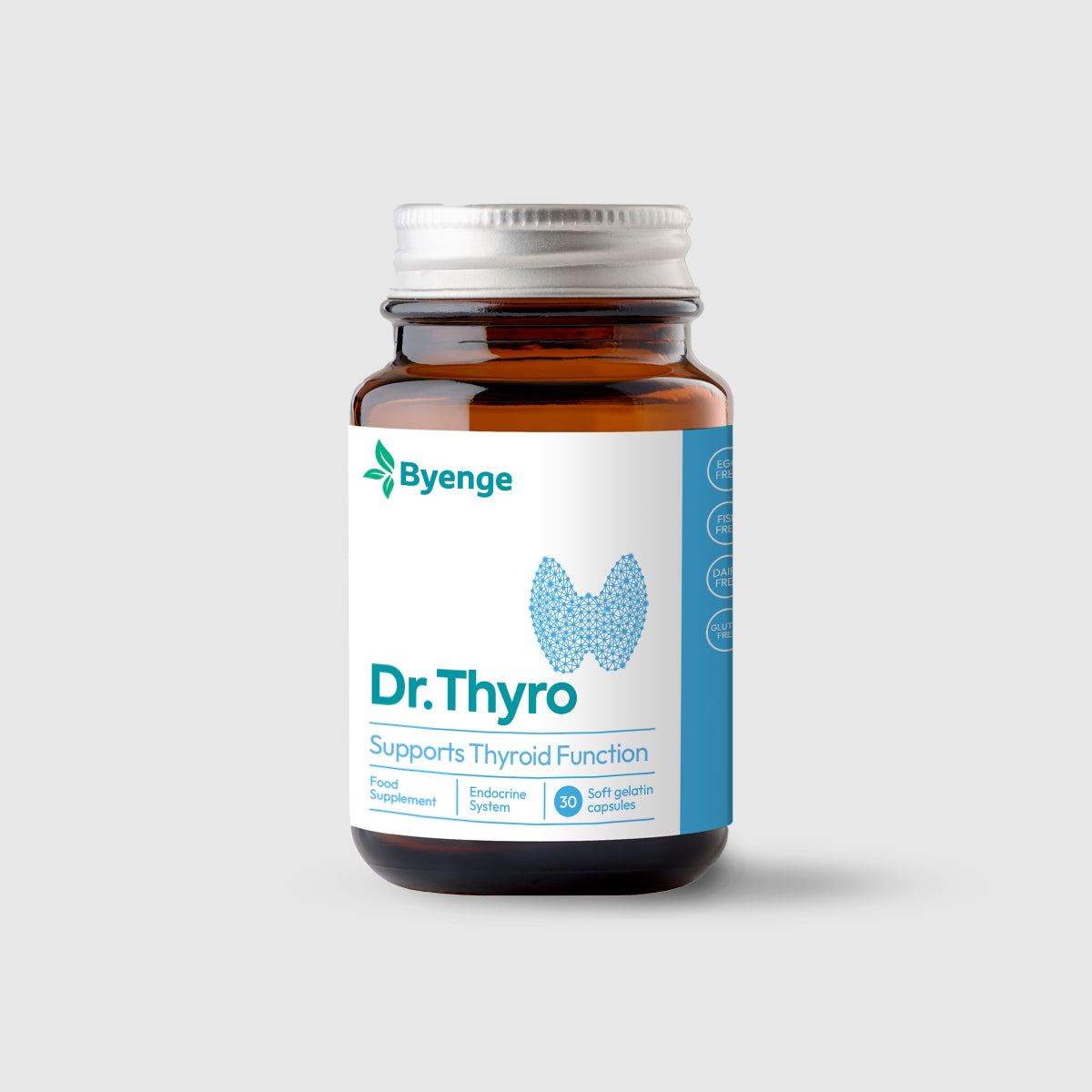 Byenge Dr.Thyro supports your thyroid for balanced energy, a better mood, and mental clarity. Boost your metabolism and feel more vibrant every day.